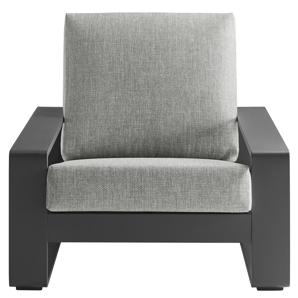 Modway Lirienne Sculptural Aluminum Outdoor Armchair