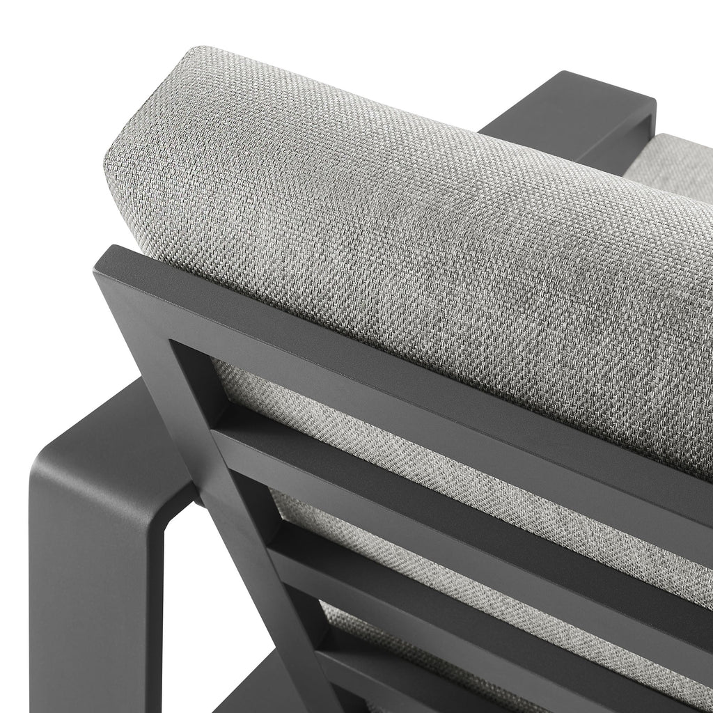 Modway Lirienne Sculptural Aluminum Outdoor Armchair