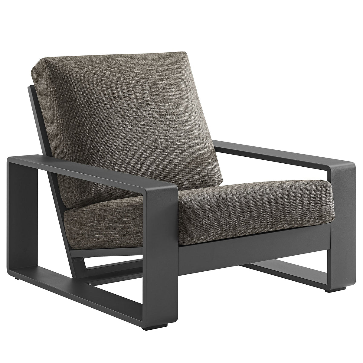 Modway Lirienne Sculptural Aluminum Outdoor Armchair