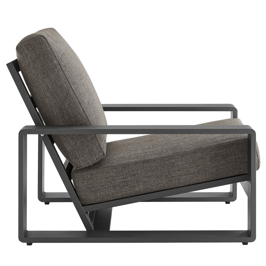 Modway Lirienne Sculptural Aluminum Outdoor Armchair