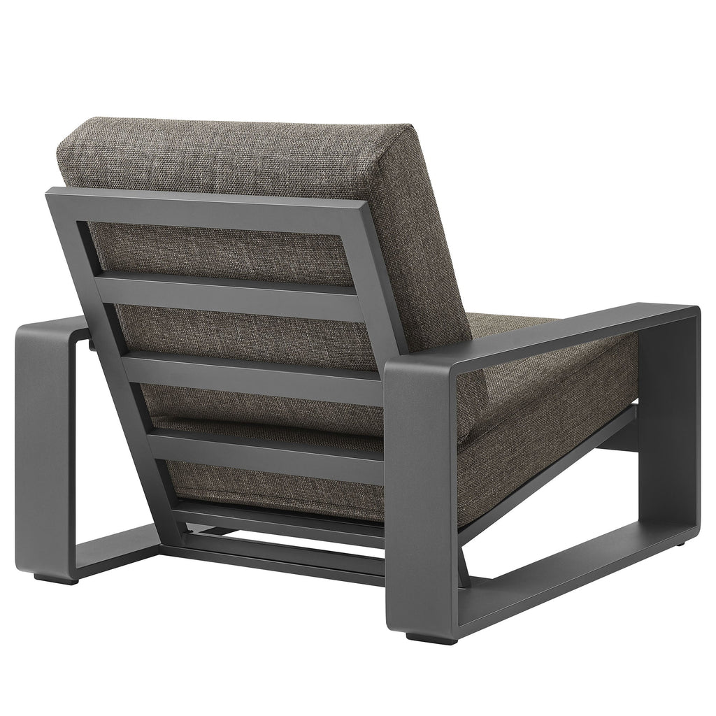 Modway Lirienne Sculptural Aluminum Outdoor Armchair