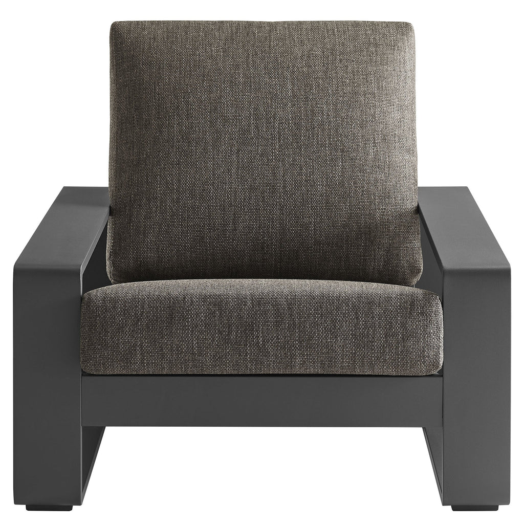 Modway Lirienne Sculptural Aluminum Outdoor Armchair