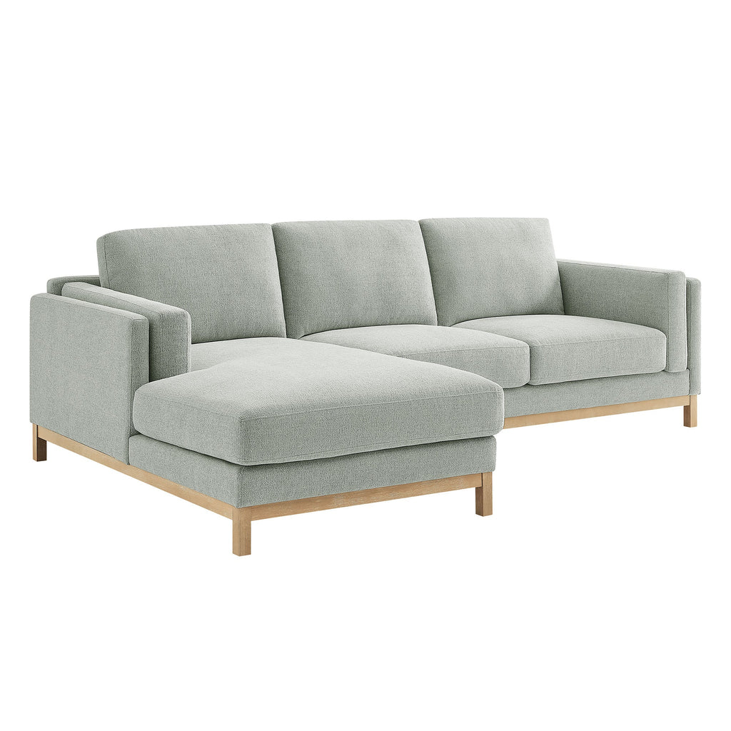 Modway Roscoe Left Facing Fabric Sectional Sofa With Chaise