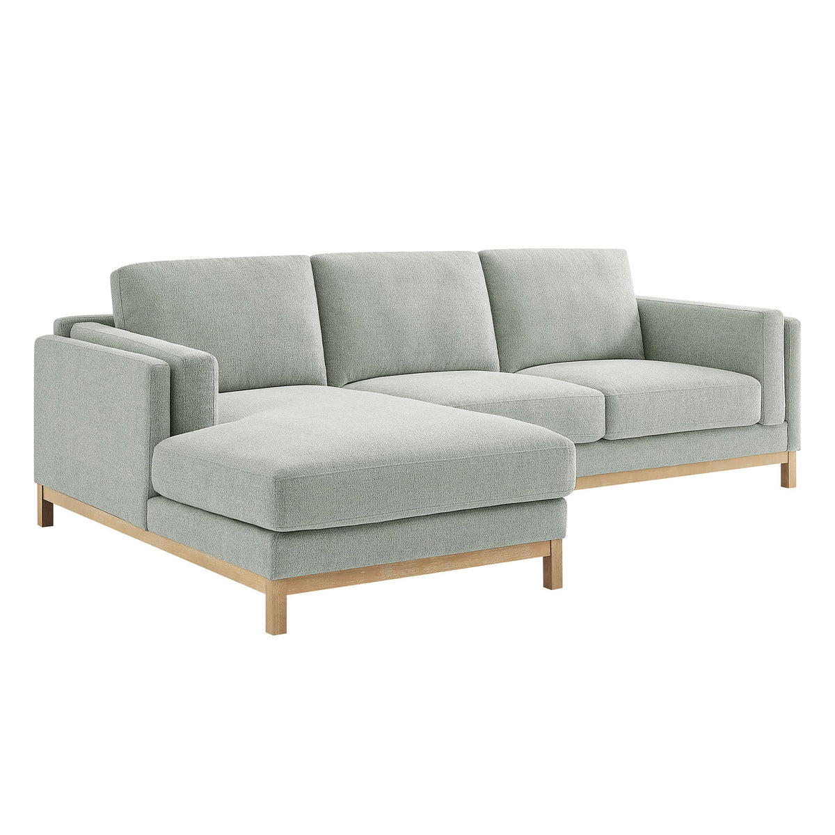 Modway Roscoe Left Facing Fabric Sectional Sofa With Chaise