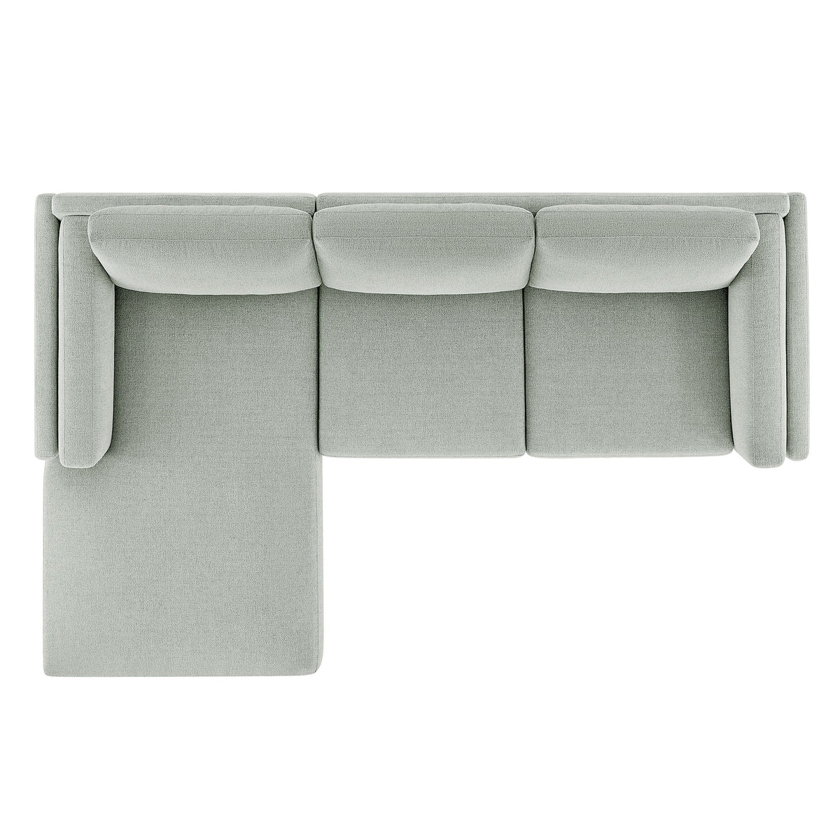 Modway Roscoe Left Facing Fabric Sectional Sofa With Chaise