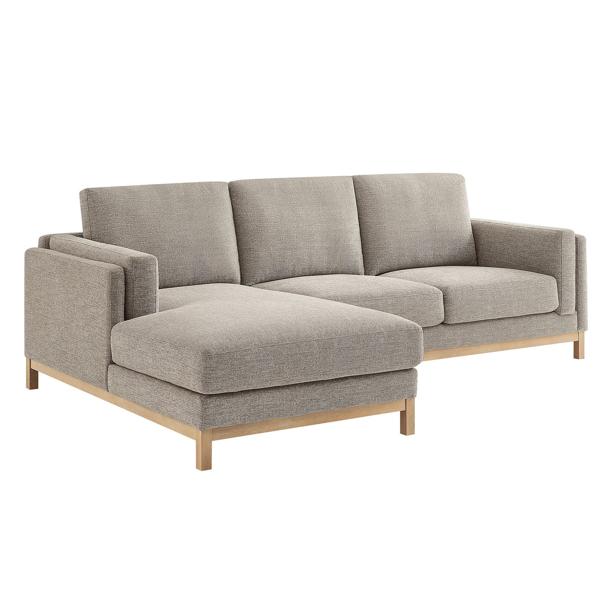 Modway Roscoe Left Facing Fabric Sectional Sofa With Chaise