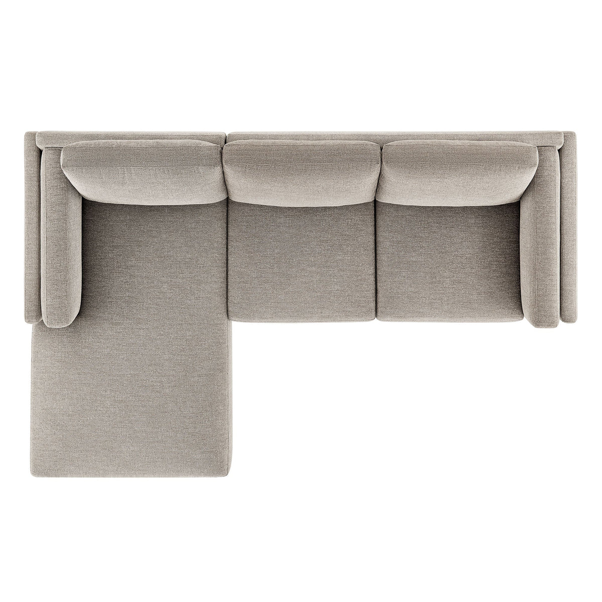 Modway Roscoe Left Facing Fabric Sectional Sofa With Chaise