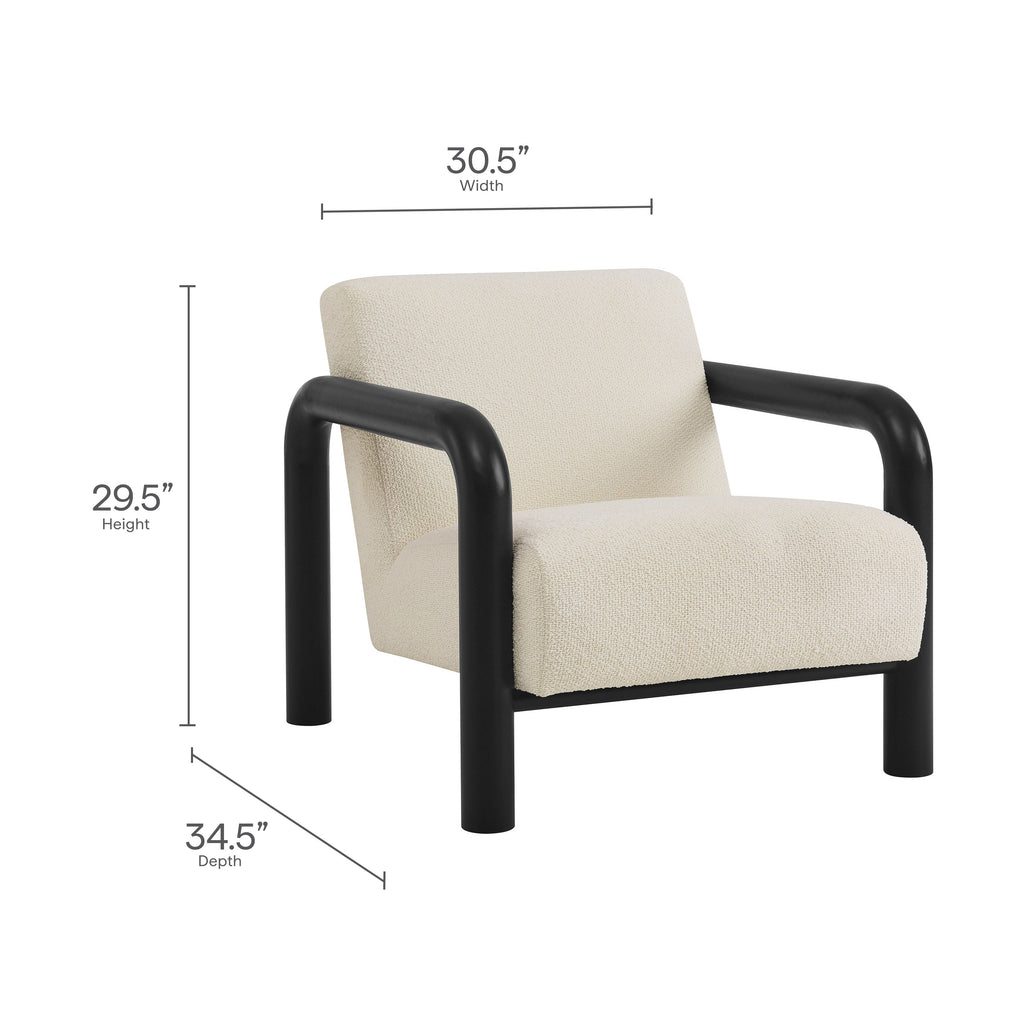 Modway Sereno Boucle Accent Chair With Plush Upholstery