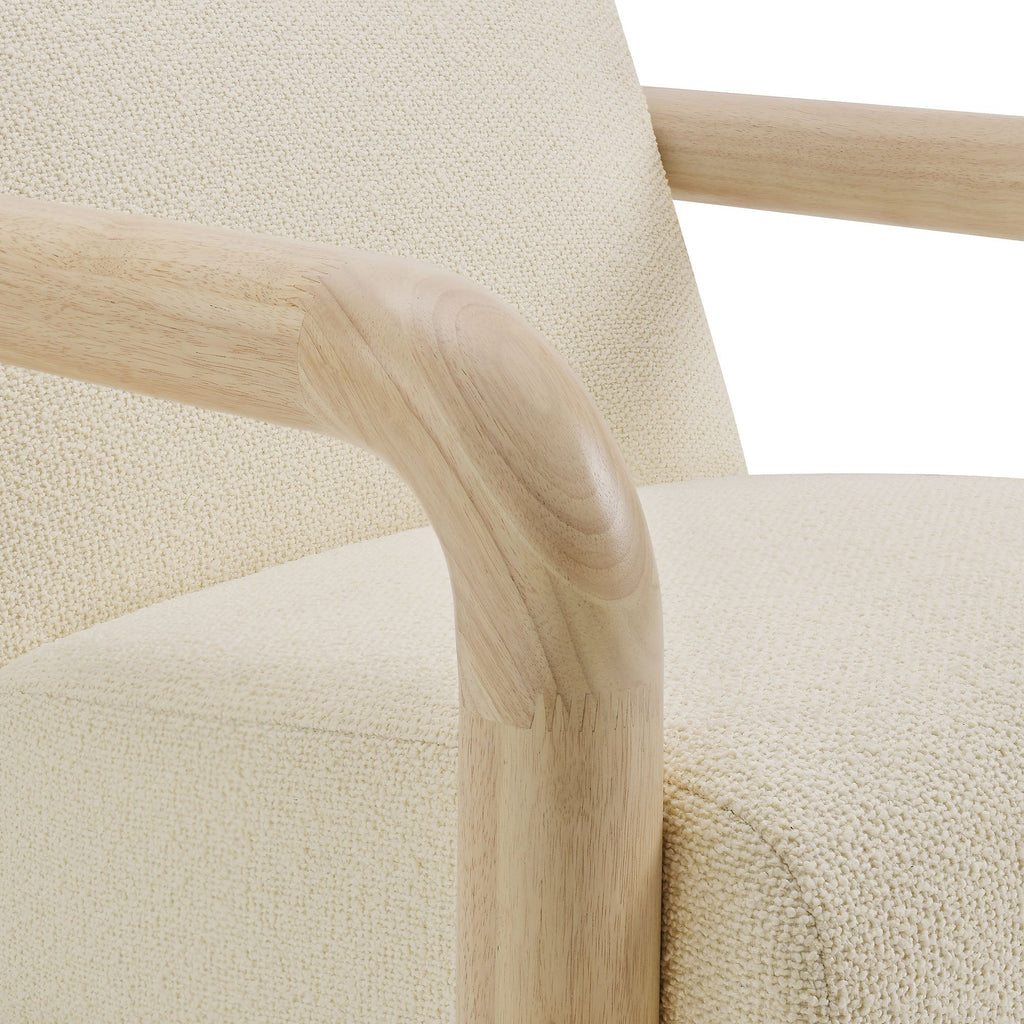 Modway Sereno Boucle Accent Chair With Plush Upholstery