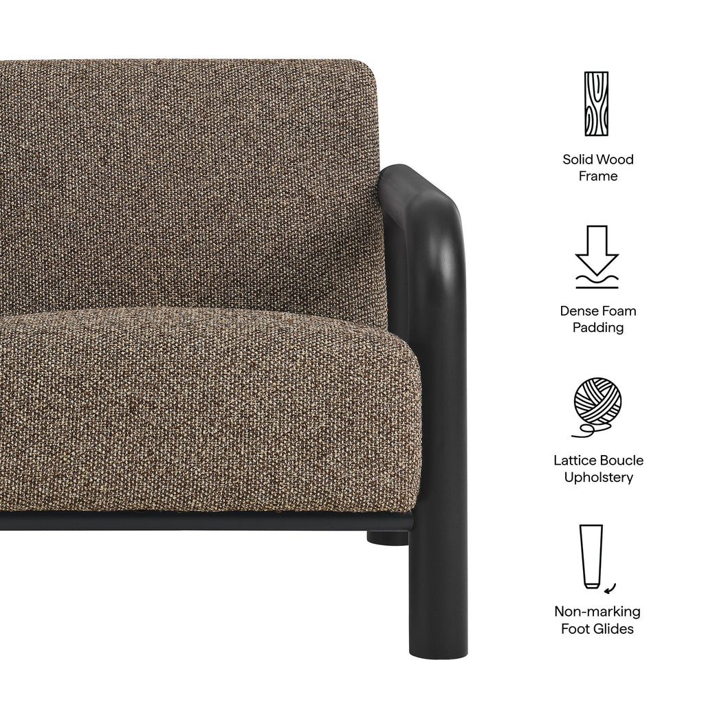 Modway Sereno Boucle Accent Chair With Plush Upholstery