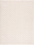 Lumina Home Leryn Ivory Plush High Pile Check Area Rug