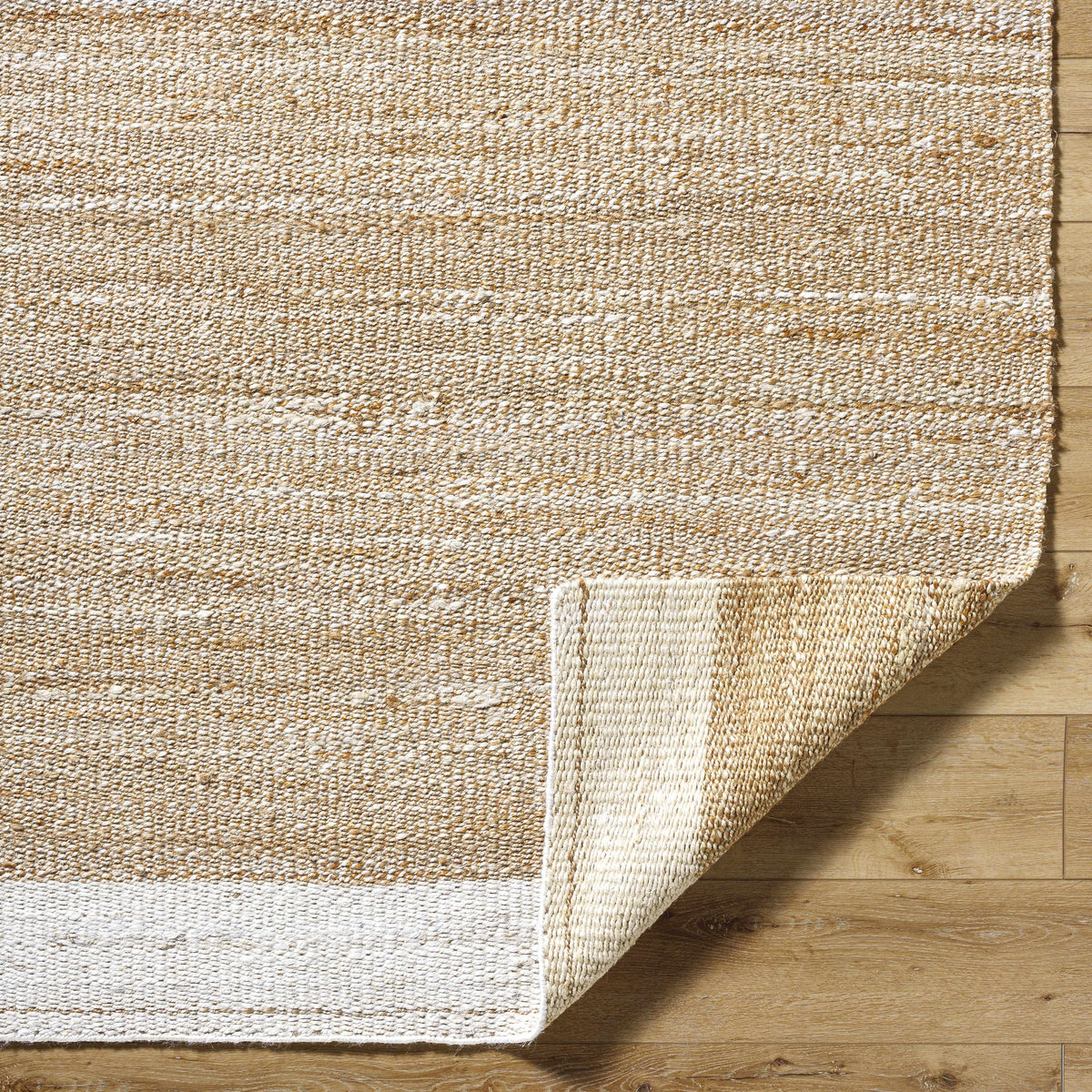 Kamey Handcrafted Sandstone Ivory Jute Area Rug