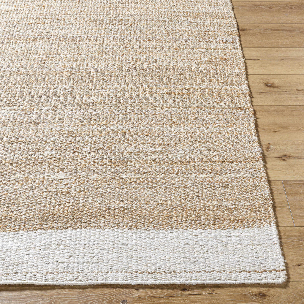 Kamey Handcrafted Sandstone Ivory Jute Area Rug