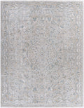 Glengarry Luxe Taupe With Teal Accent Fringe Area Rug
