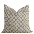 Fiora Olive Linen Floral Pillow Cover Limited Edition