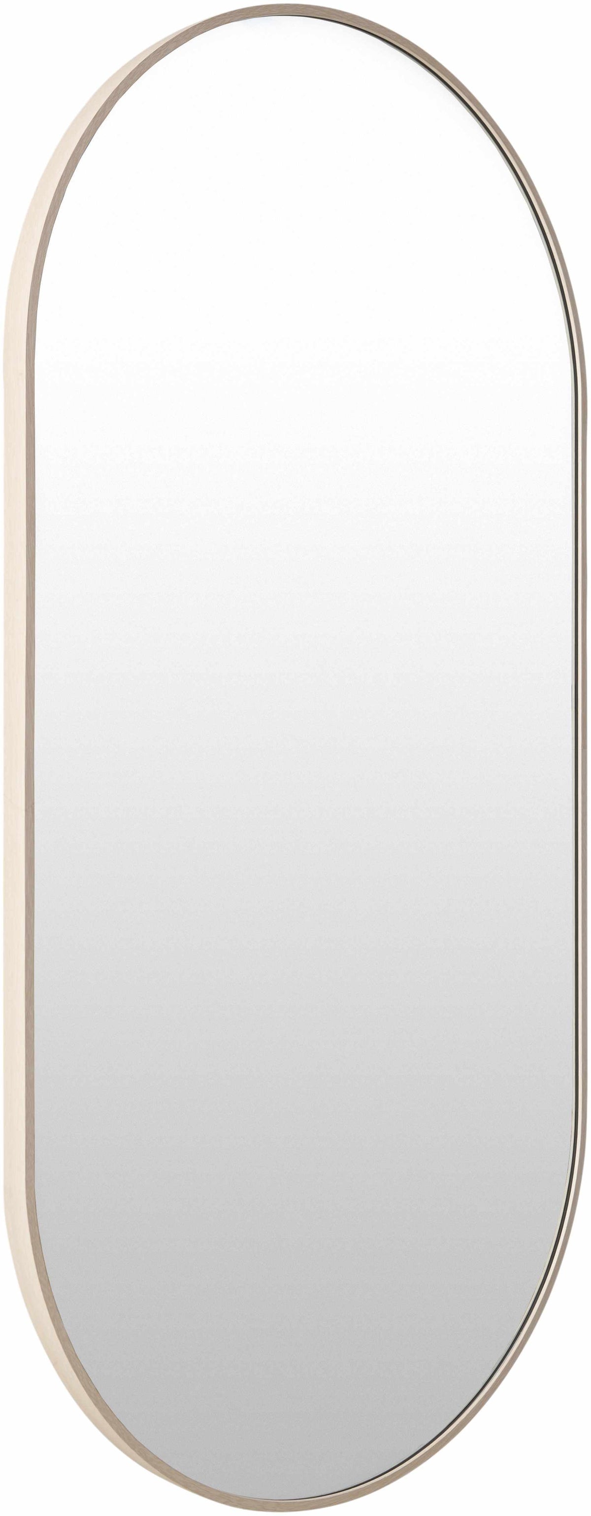 Hagenburg Dark Red Aluminum Wall Mirror With Bold Contemporary Frame