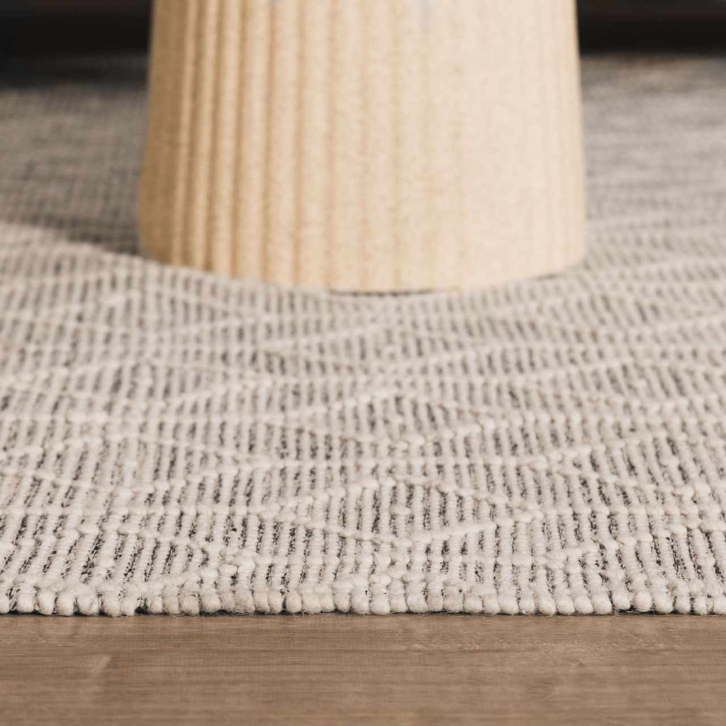 Carolina Handwoven Wool Blend Black And White Area Rug