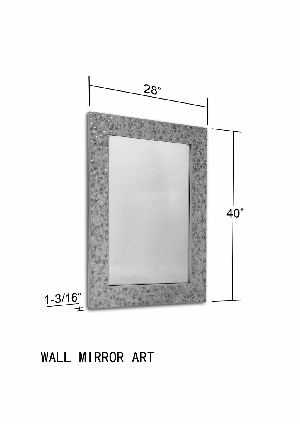 Kartepe Mother Of Pearl Handcrafted Wall Mirror Ivory