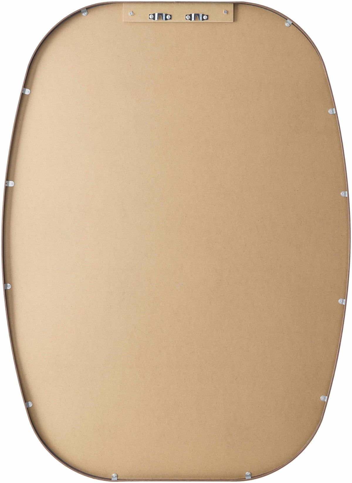 Kopparberg Dark Brown Aluminum Mirror Contemporary Warm Frame