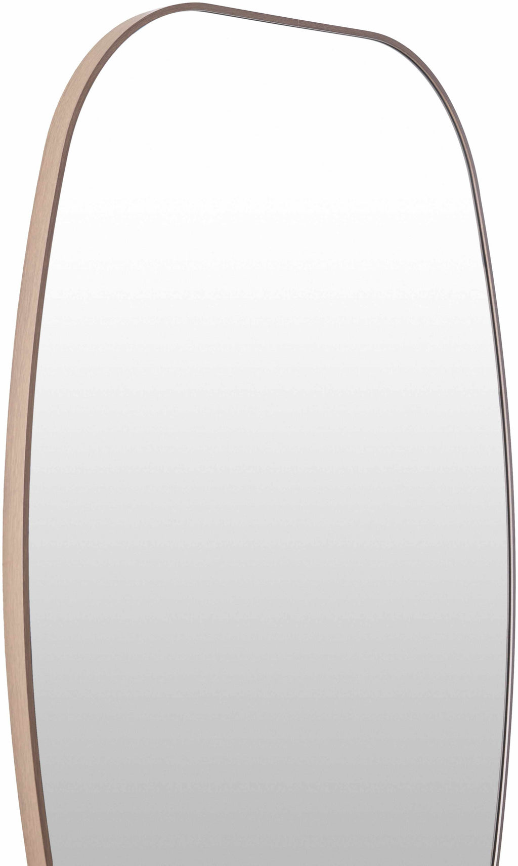 Kopparberg Dark Brown Aluminum Mirror Contemporary Warm Frame