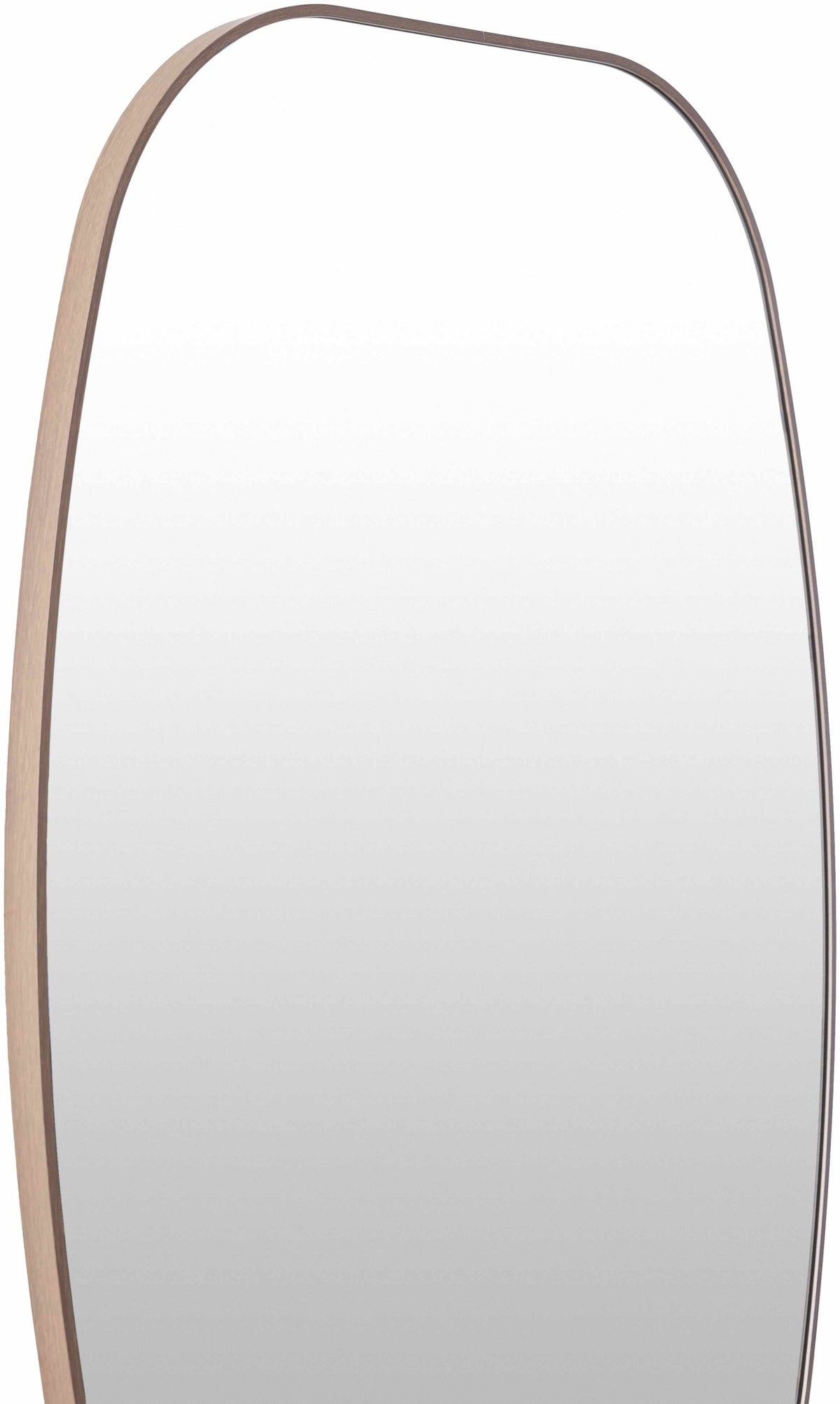 Kopparberg Dark Brown Aluminum Mirror Contemporary Warm Frame