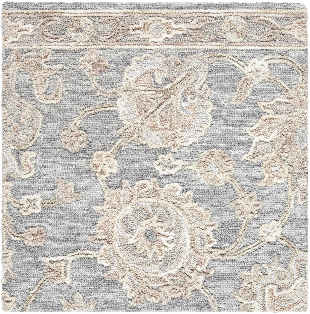 Ayesha Oushak Area Rug Hand Tufted Wool Slate Taupe