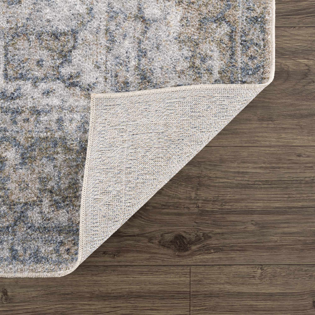 Boutique Gael Blue Traditional Pattern Washable Rug