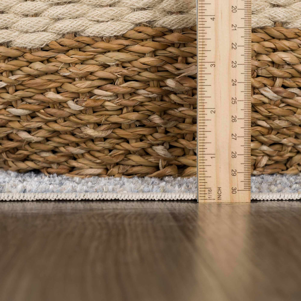 Boutique Gael Blue Traditional Pattern Washable Rug