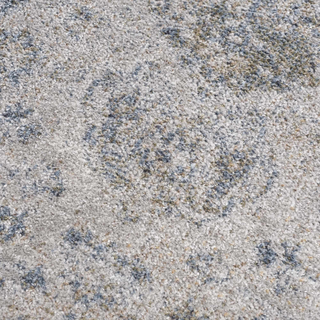 Boutique Gael Blue Traditional Pattern Washable Rug