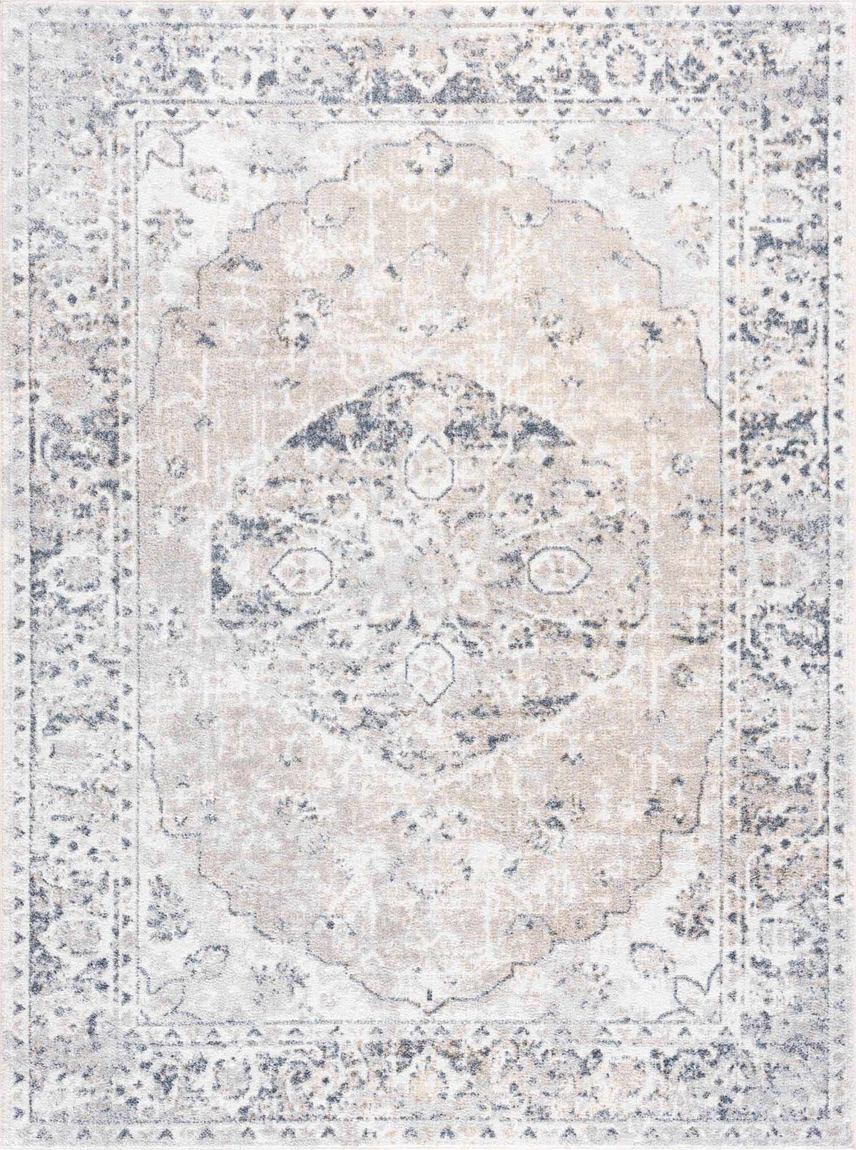 Rudo Elegant Machine Washable Flat Pile Floor Rug