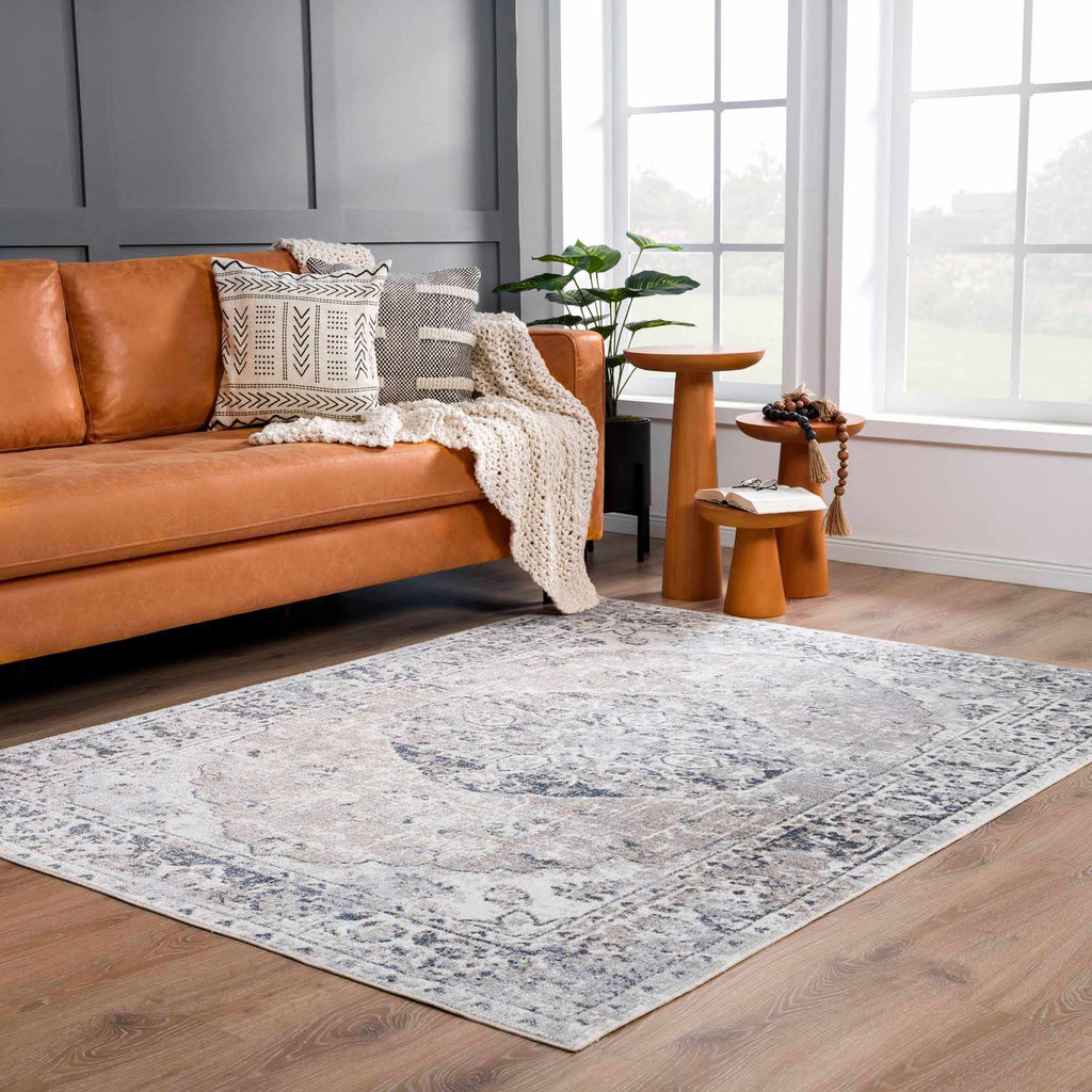 Rudo Elegant Machine Washable Flat Pile Floor Rug