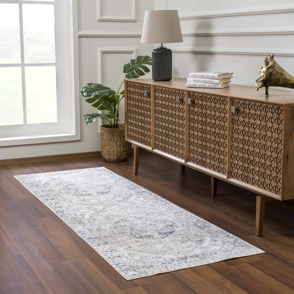 Rudo Elegant Machine Washable Flat Pile Floor Rug