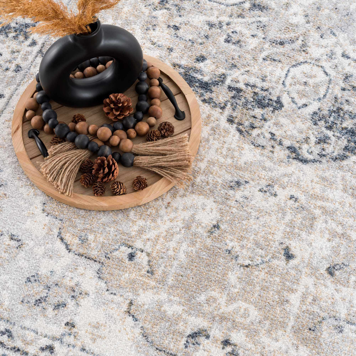 Rudo Elegant Machine Washable Flat Pile Floor Rug
