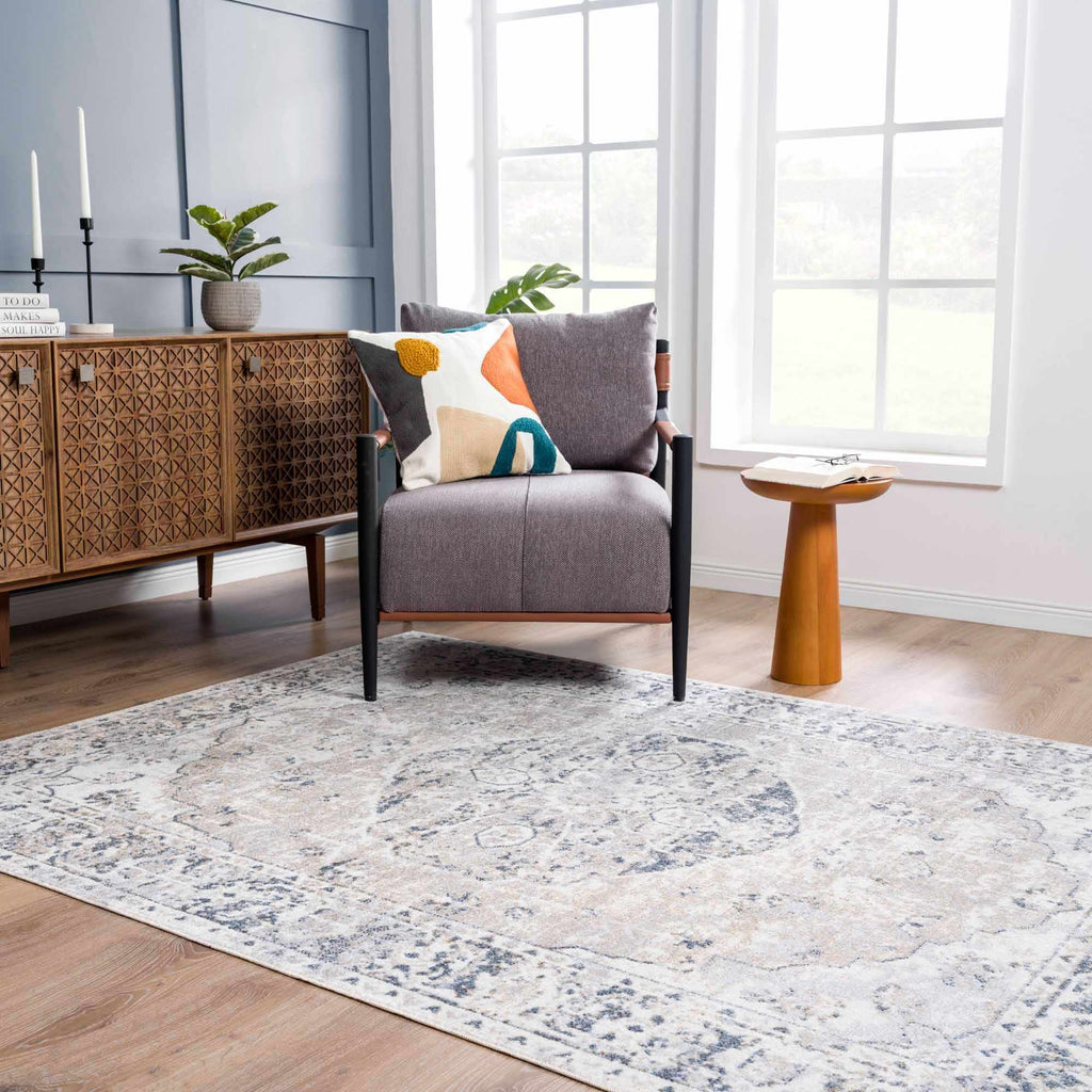 Rudo Elegant Machine Washable Flat Pile Floor Rug