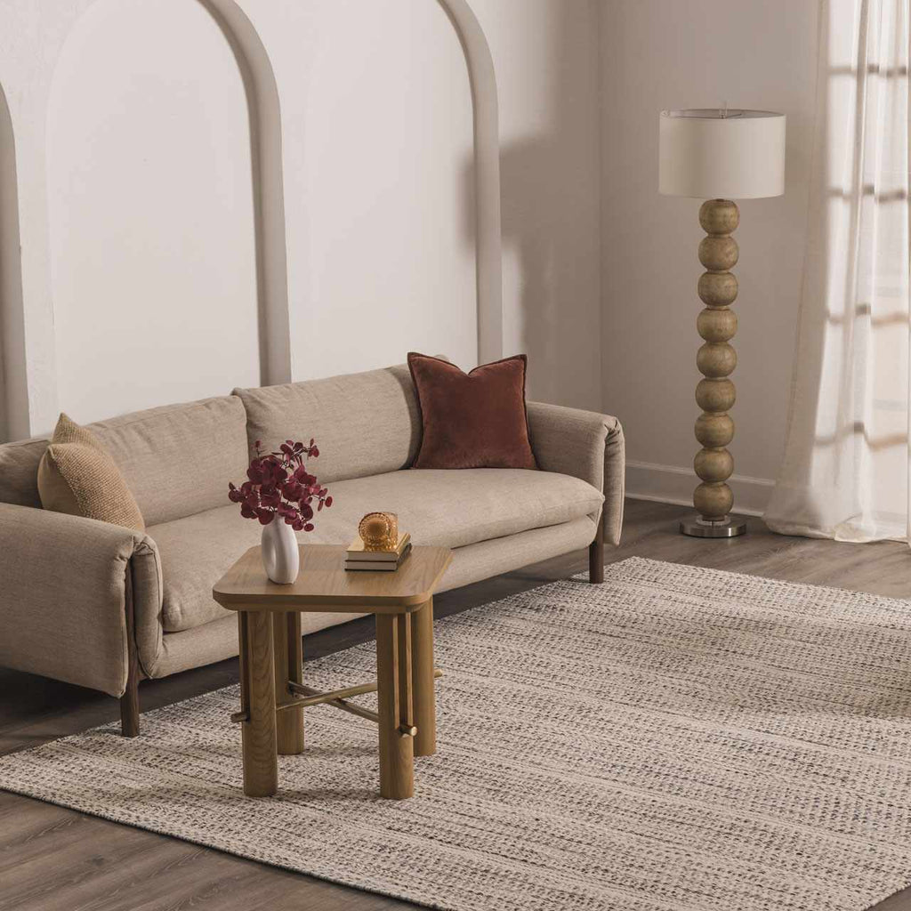 Williford Classic Hand Woven Wool Area Rug Cream And Black