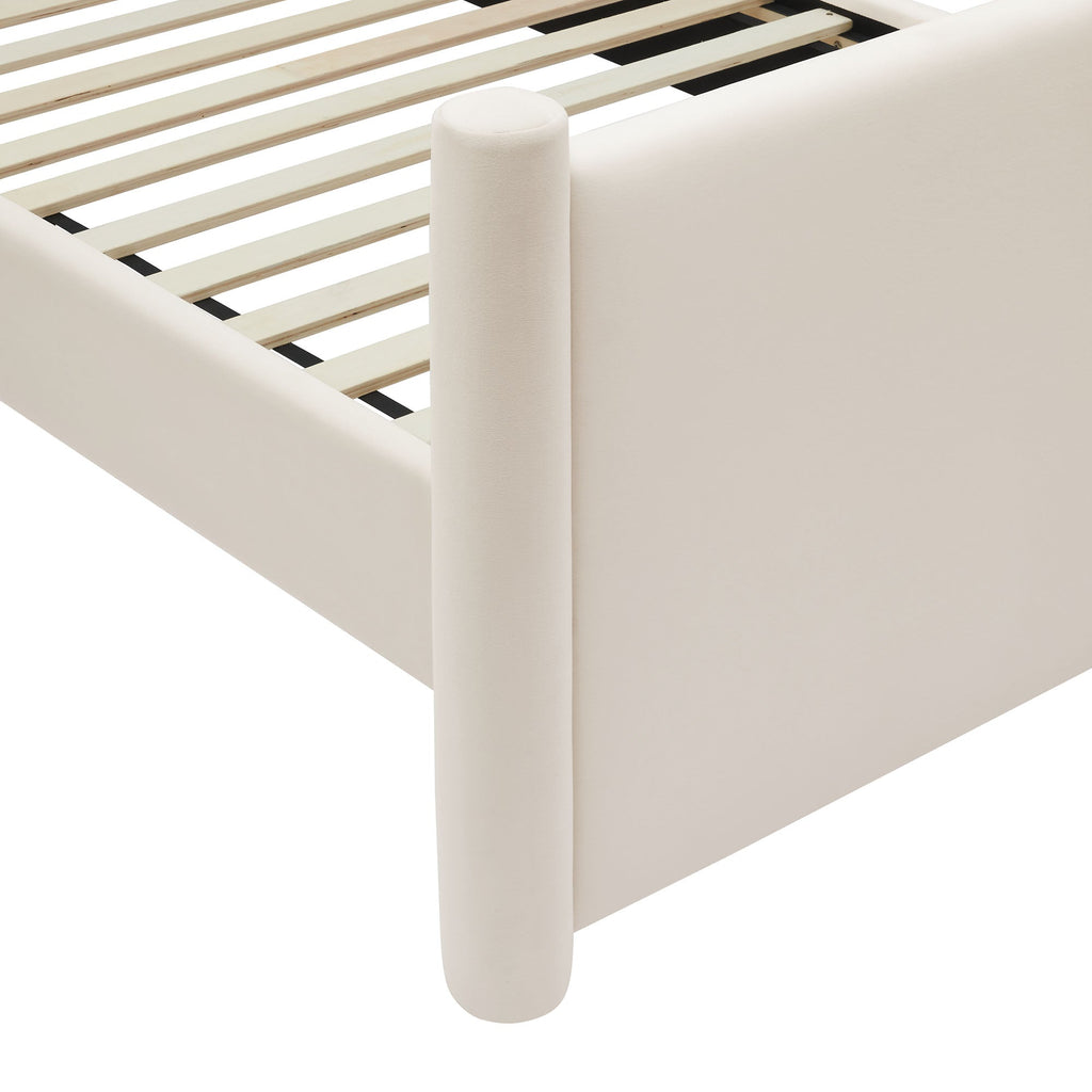 Modway Rael Performance Velvet Queen Padded Platform Bed