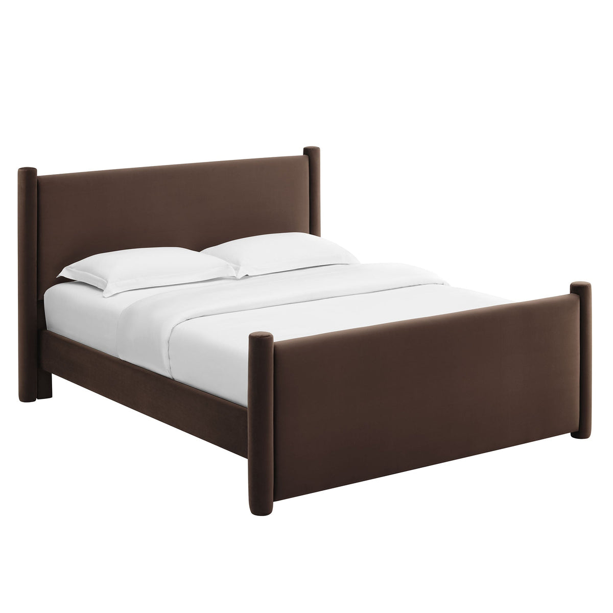 Modway Rael Performance Velvet Queen Padded Platform Bed