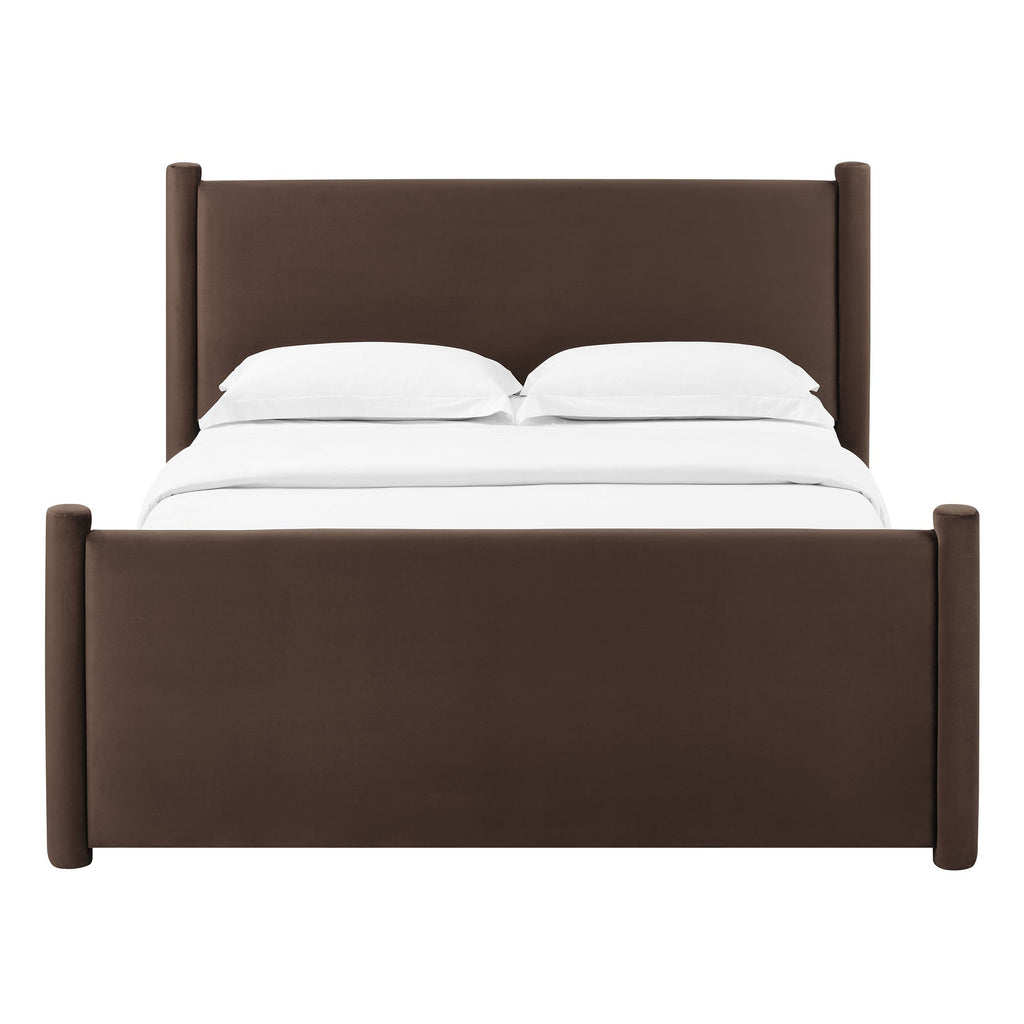 Modway Rael Performance Velvet Queen Padded Platform Bed