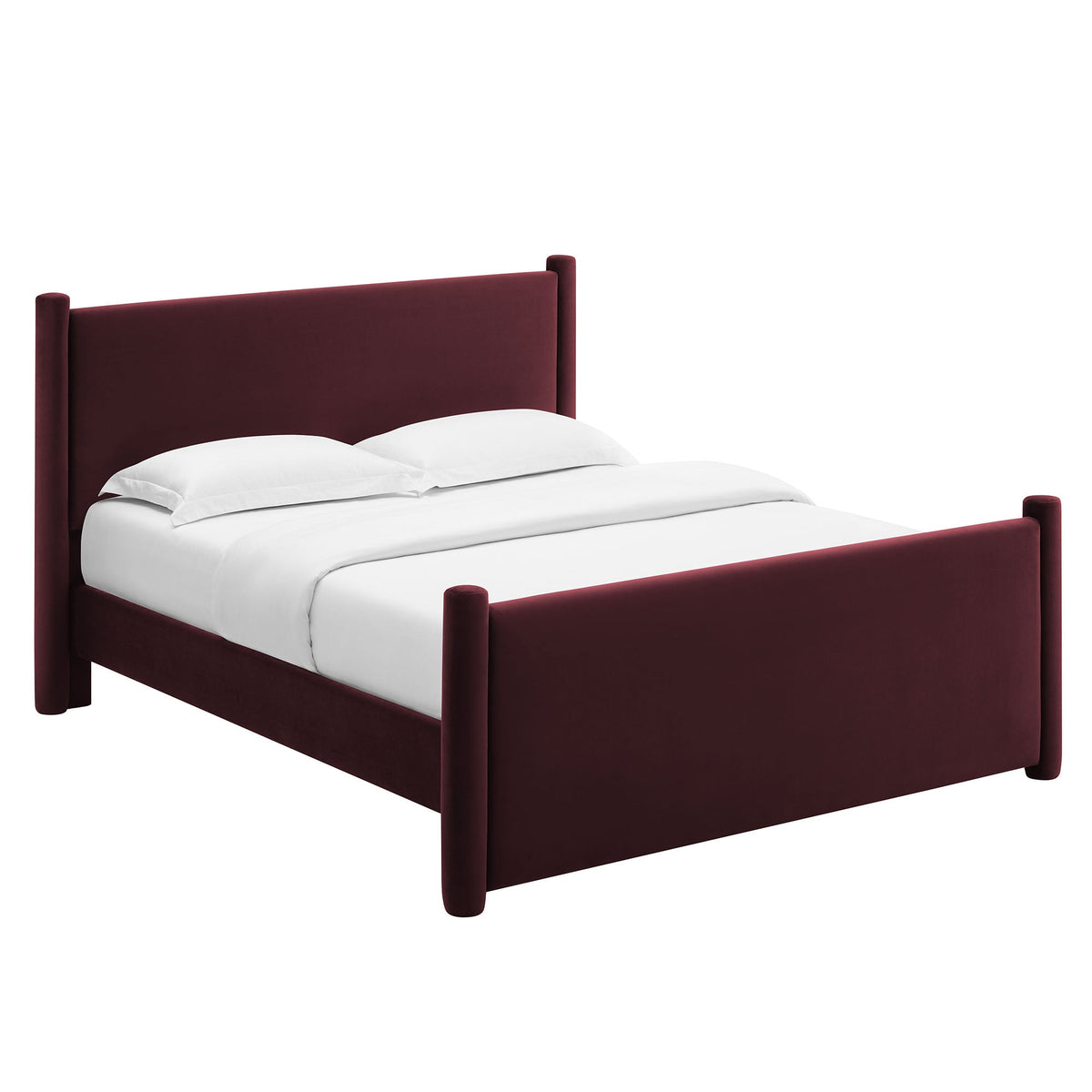 Modway Rael Performance Velvet Queen Padded Platform Bed