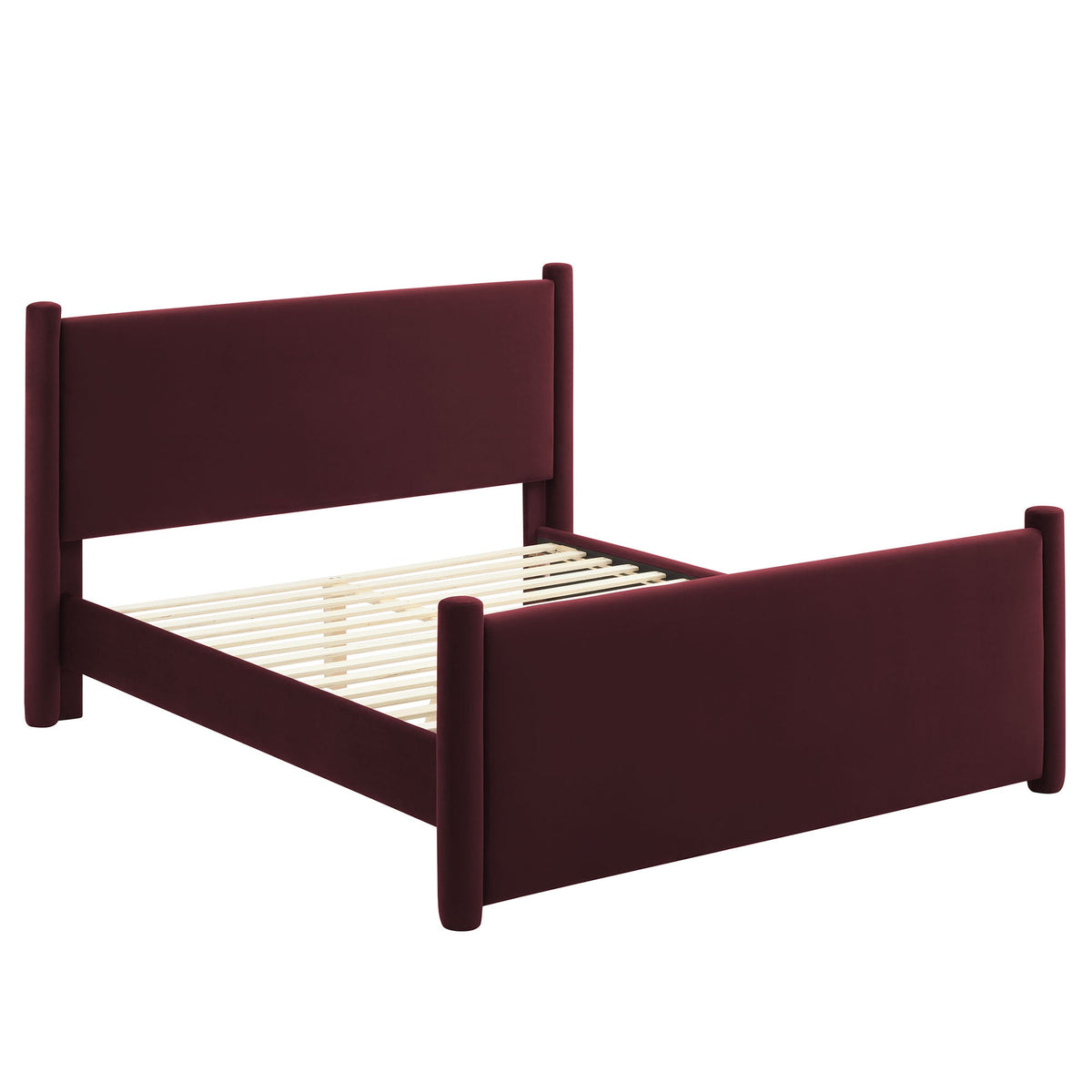 Modway Rael Performance Velvet Queen Padded Platform Bed