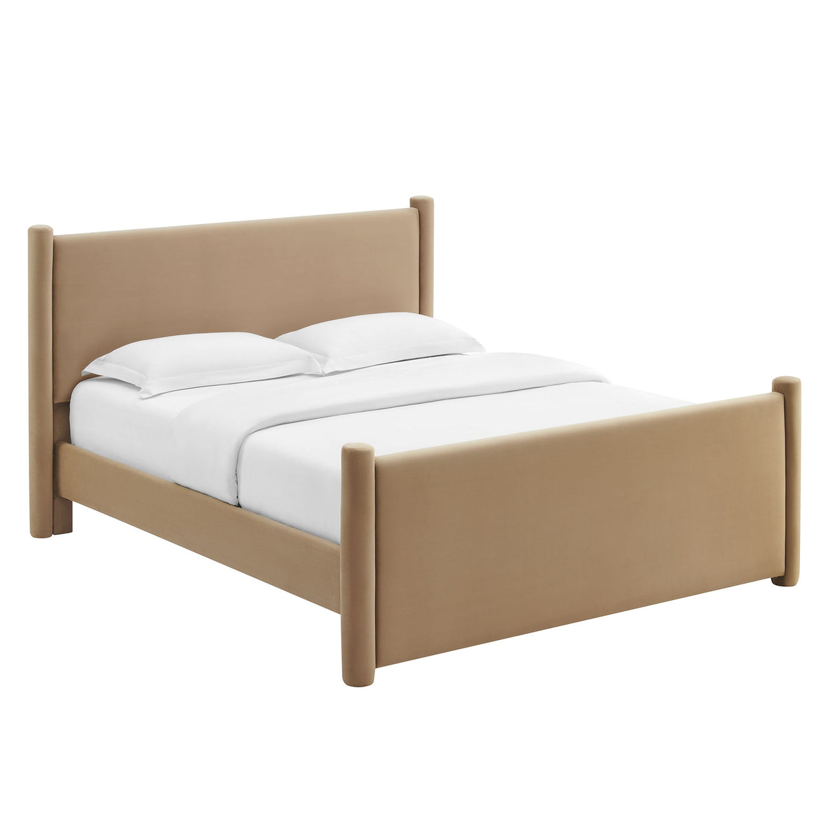 Modway Rael Performance Velvet Queen Padded Platform Bed