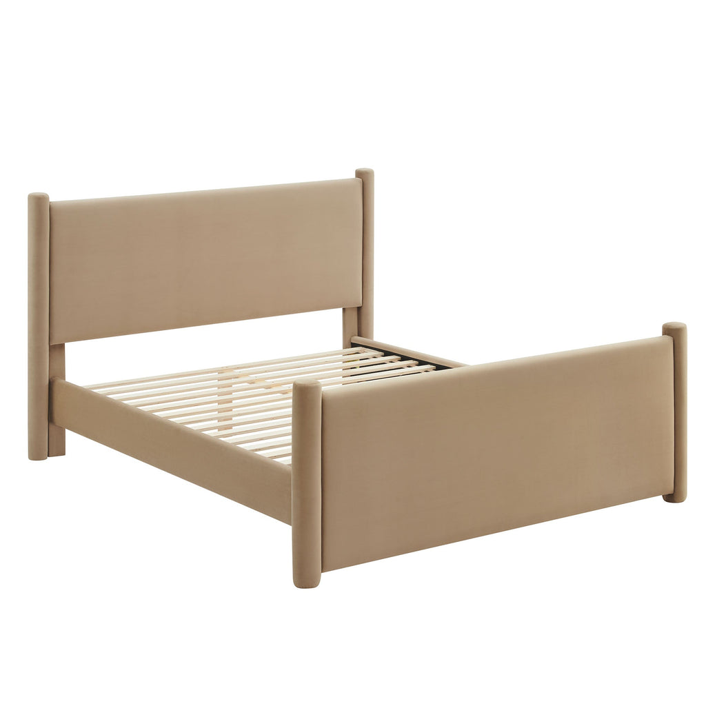 Modway Rael Performance Velvet Queen Padded Platform Bed