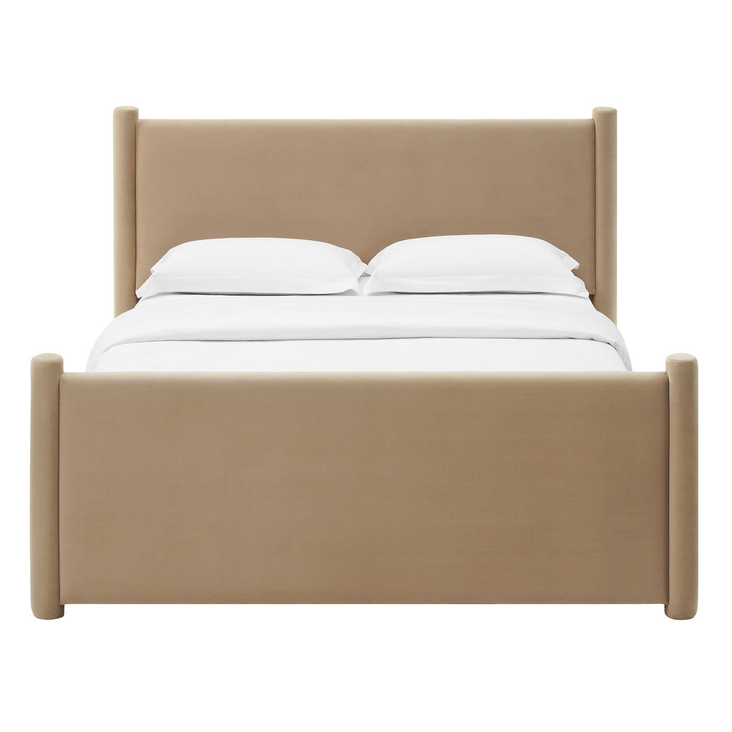 Modway Rael Performance Velvet Queen Padded Platform Bed