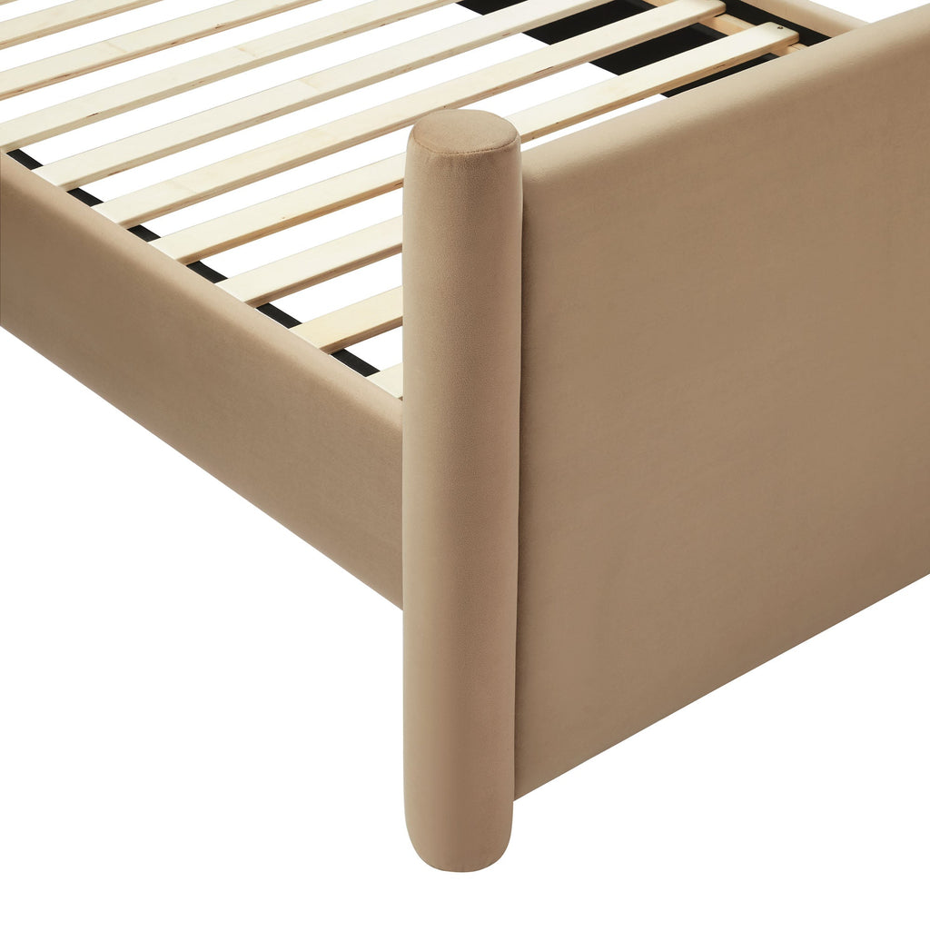 Modway Rael Performance Velvet Queen Padded Platform Bed