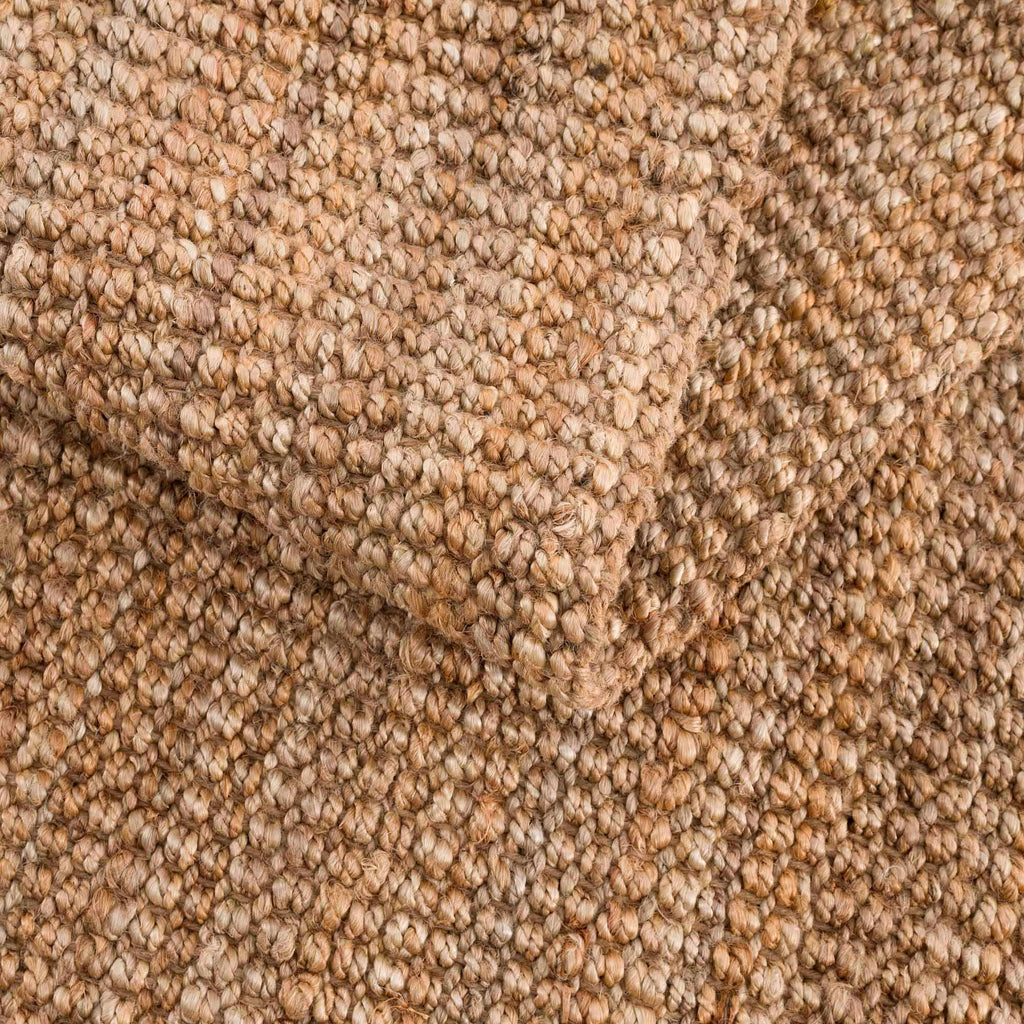 Senneterre Hand Woven Natural Jute Rug With Thick Tassel Ends