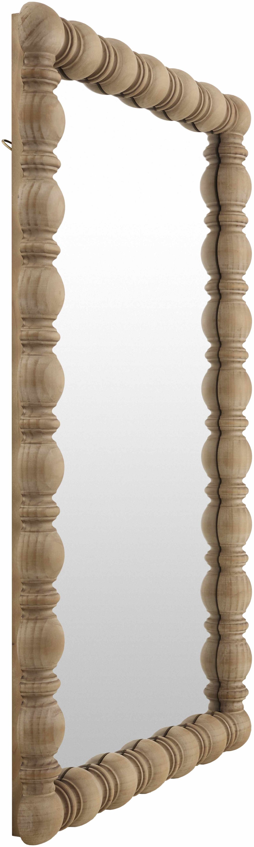 Mbocayaty Organic Camel Pine Handcrafted Wall Mirror