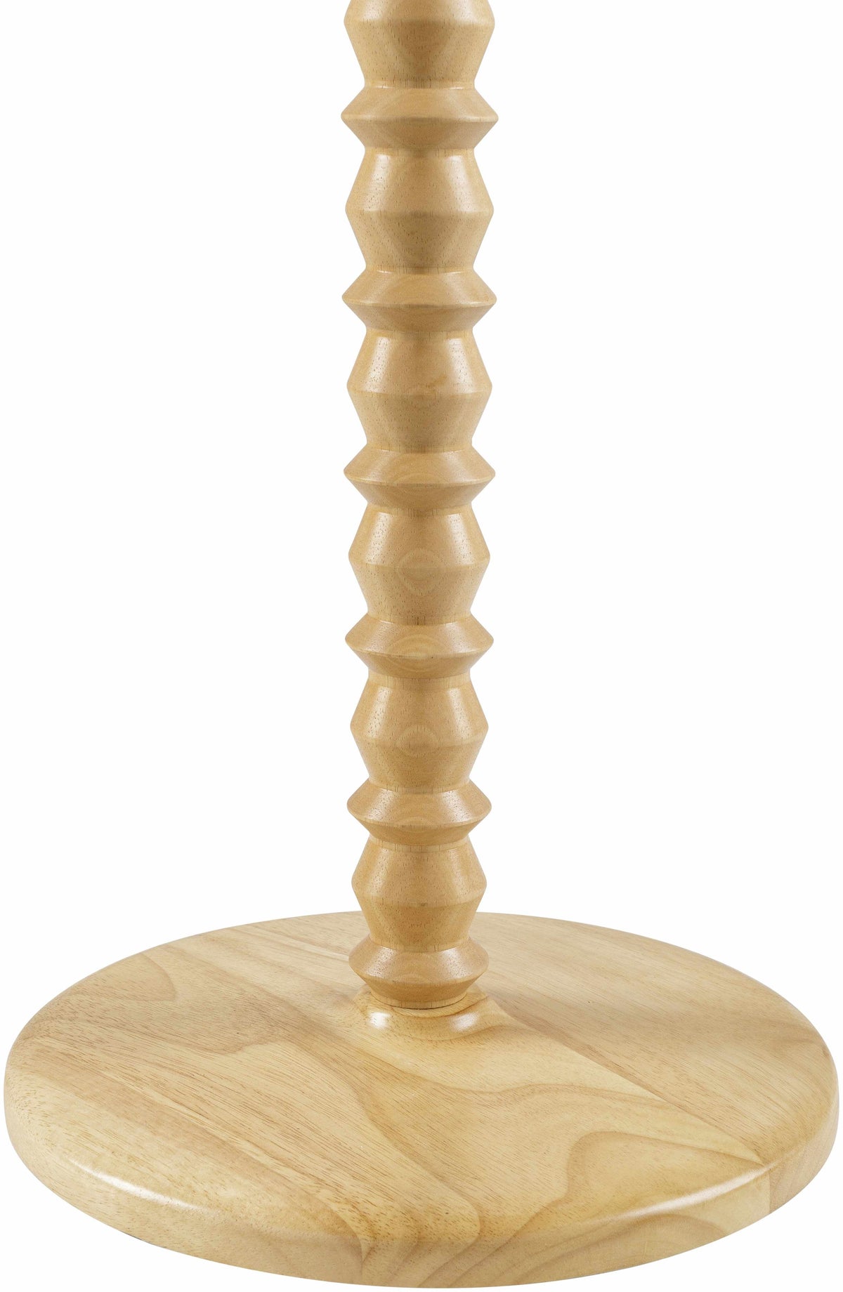 Motozintla Cream Wood Floor Lamp With White Linen Shade
