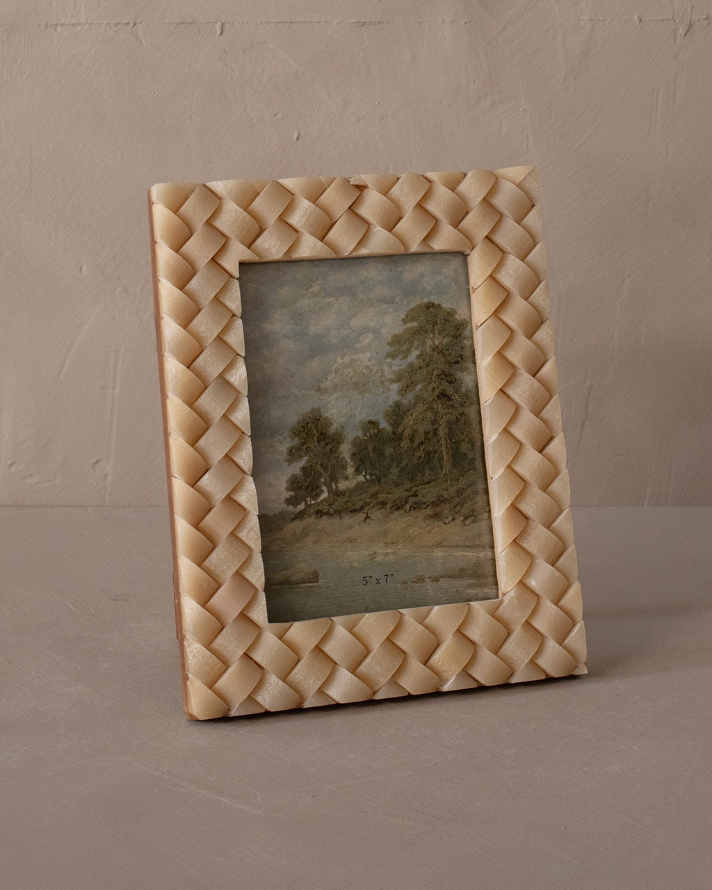 Maris Woven Resin Photo Frame Ivory Coastal Texture 5X7