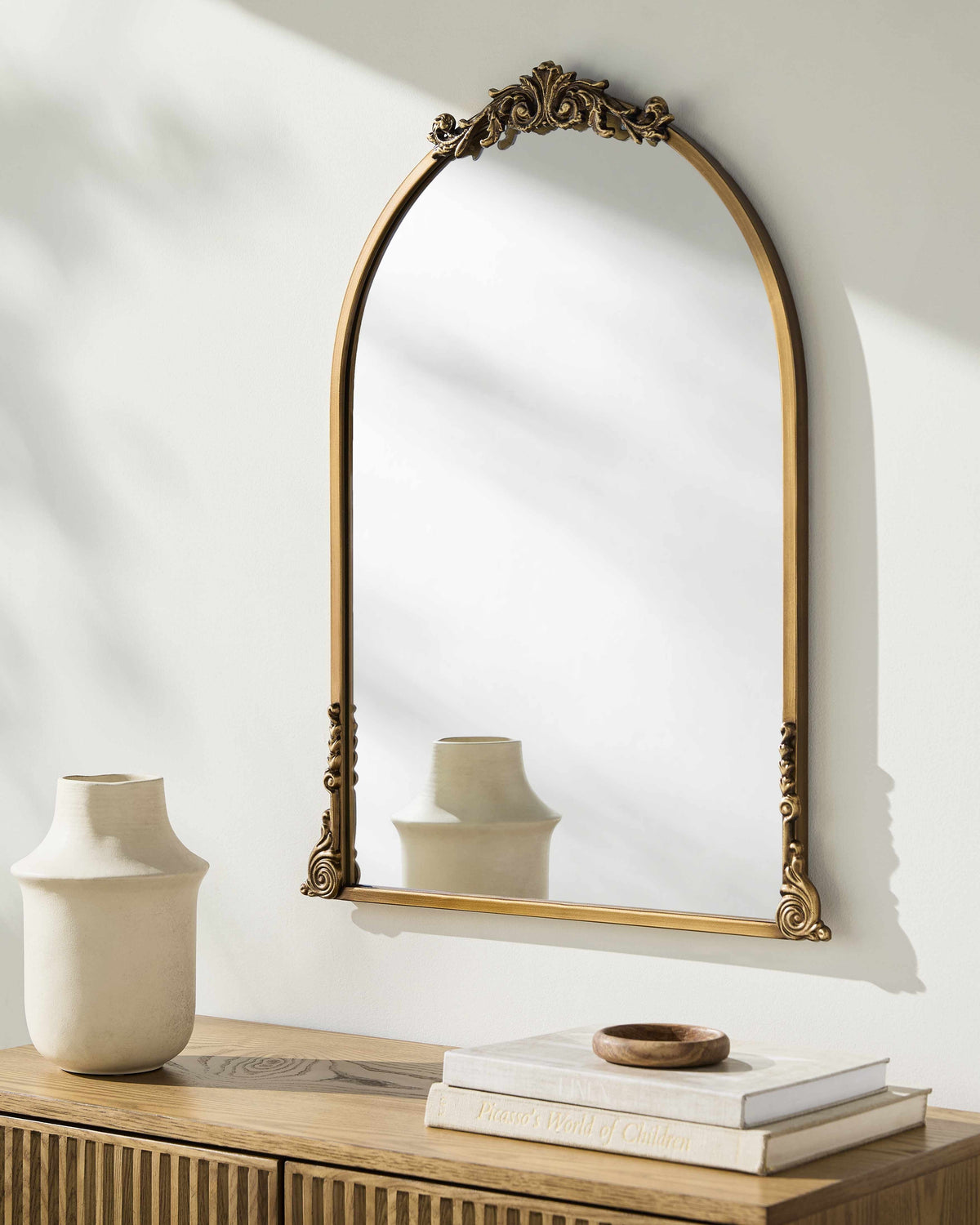 Nayudupet Gold Iron Accent Mirror Traditional Craftsmanship