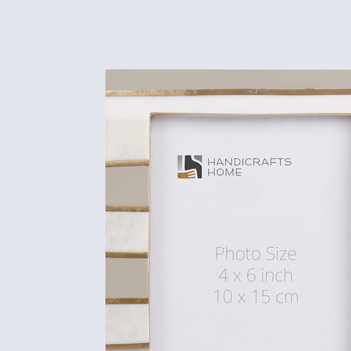 Darado Contour Resin Inlay Picture Frame Brass Gold